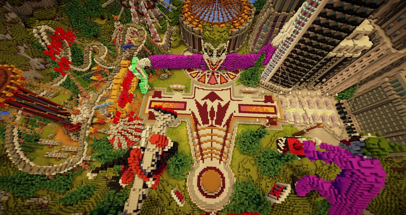 Illustration for article titled The Minecraft Server Where You're Greeted by The Joker